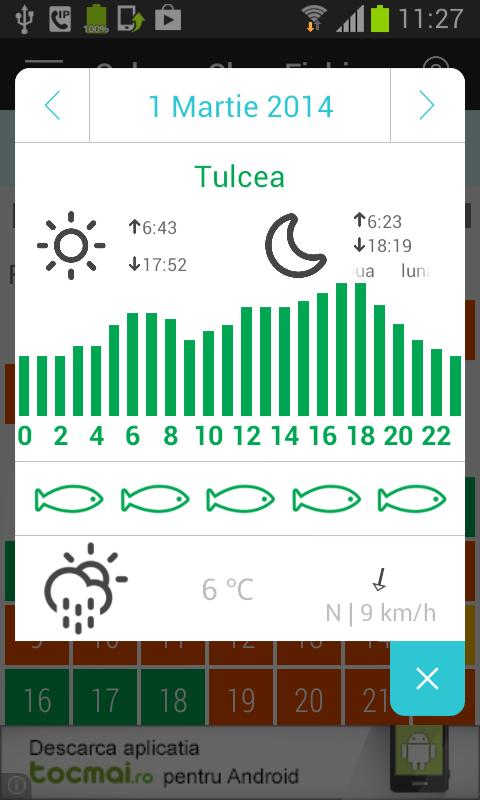 Solunar Pescuit-Clear Fishing