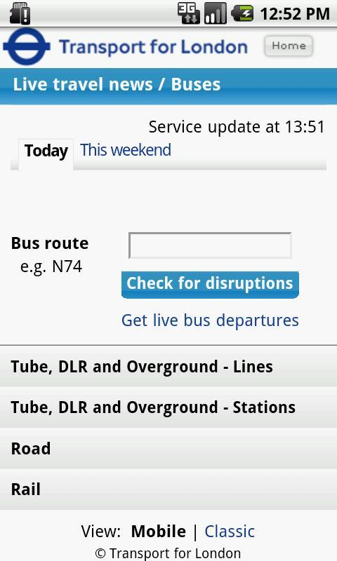 London Travel Updates Live