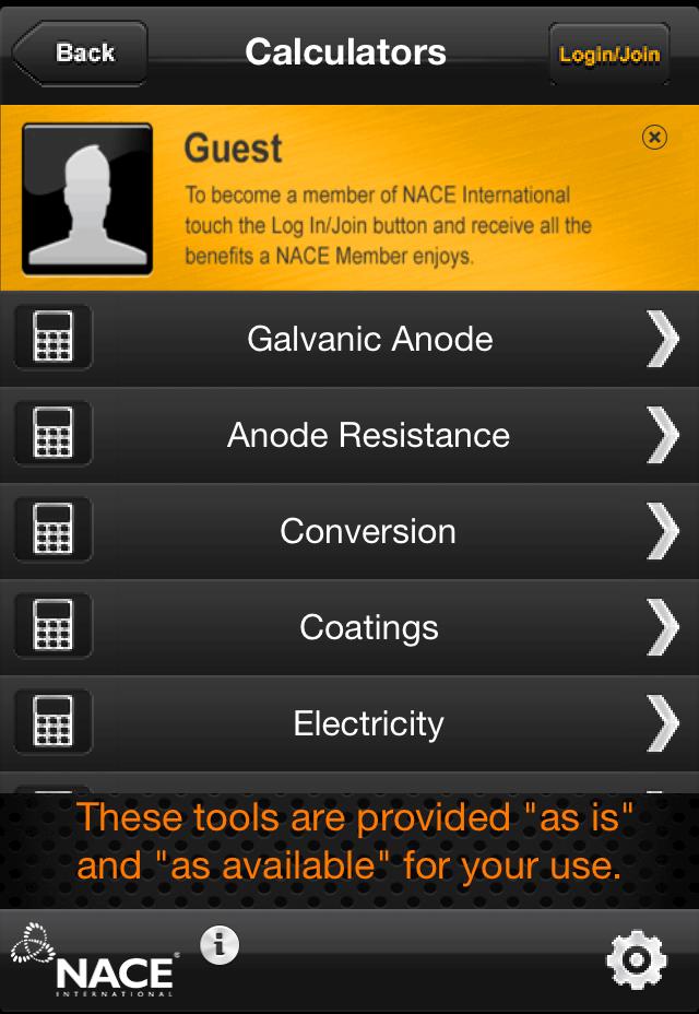 NACE Corrosion App
