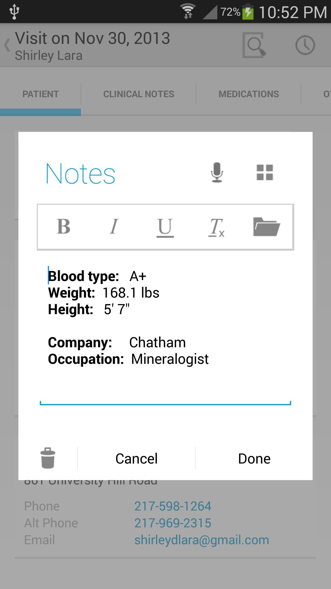 Doctor Patient Medical Records