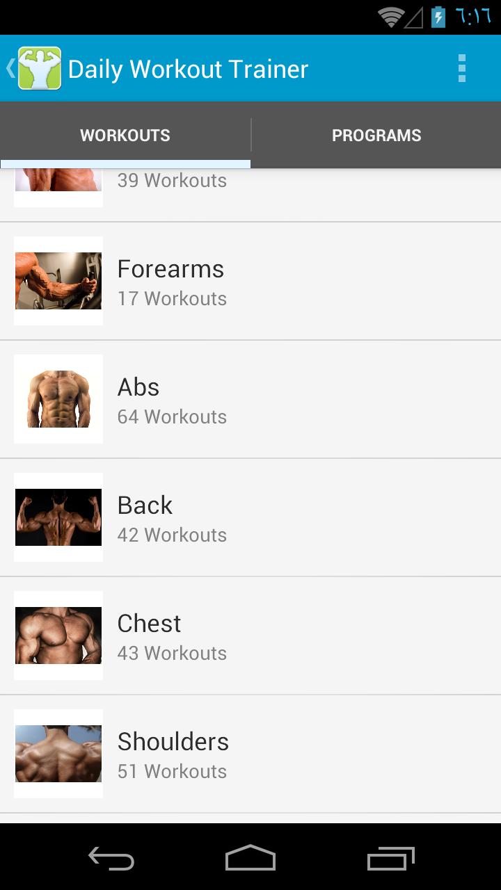 Gym & Workout plans for men