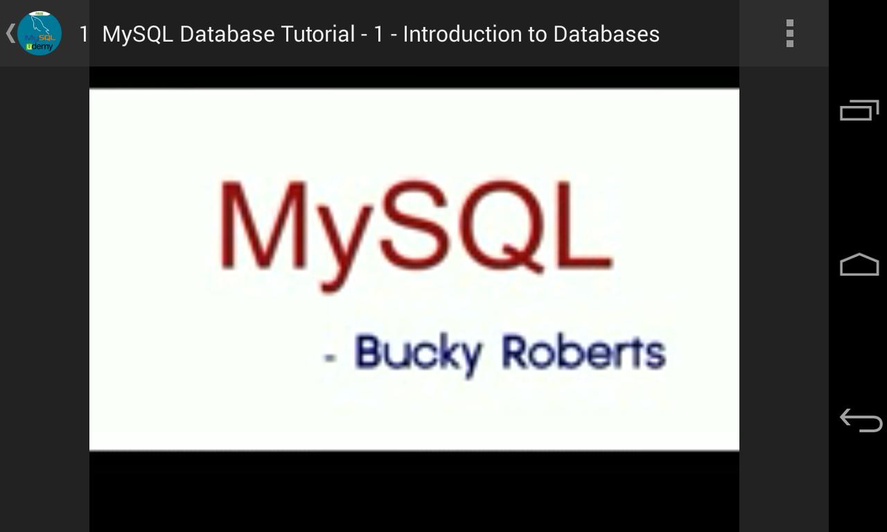 Learn MySQL Database Tutorials