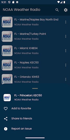 NOAA Weather Radio Stations