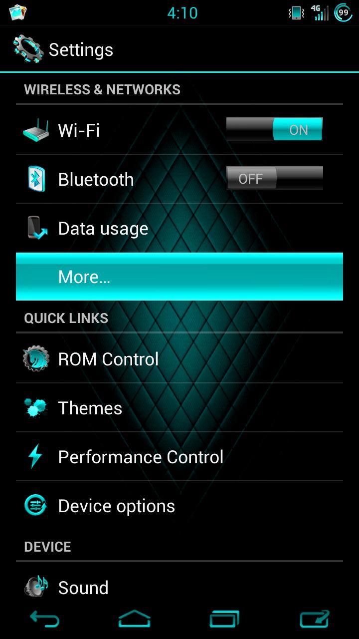 CM9 CM10 CM11 AOKP Cyan Cobalt