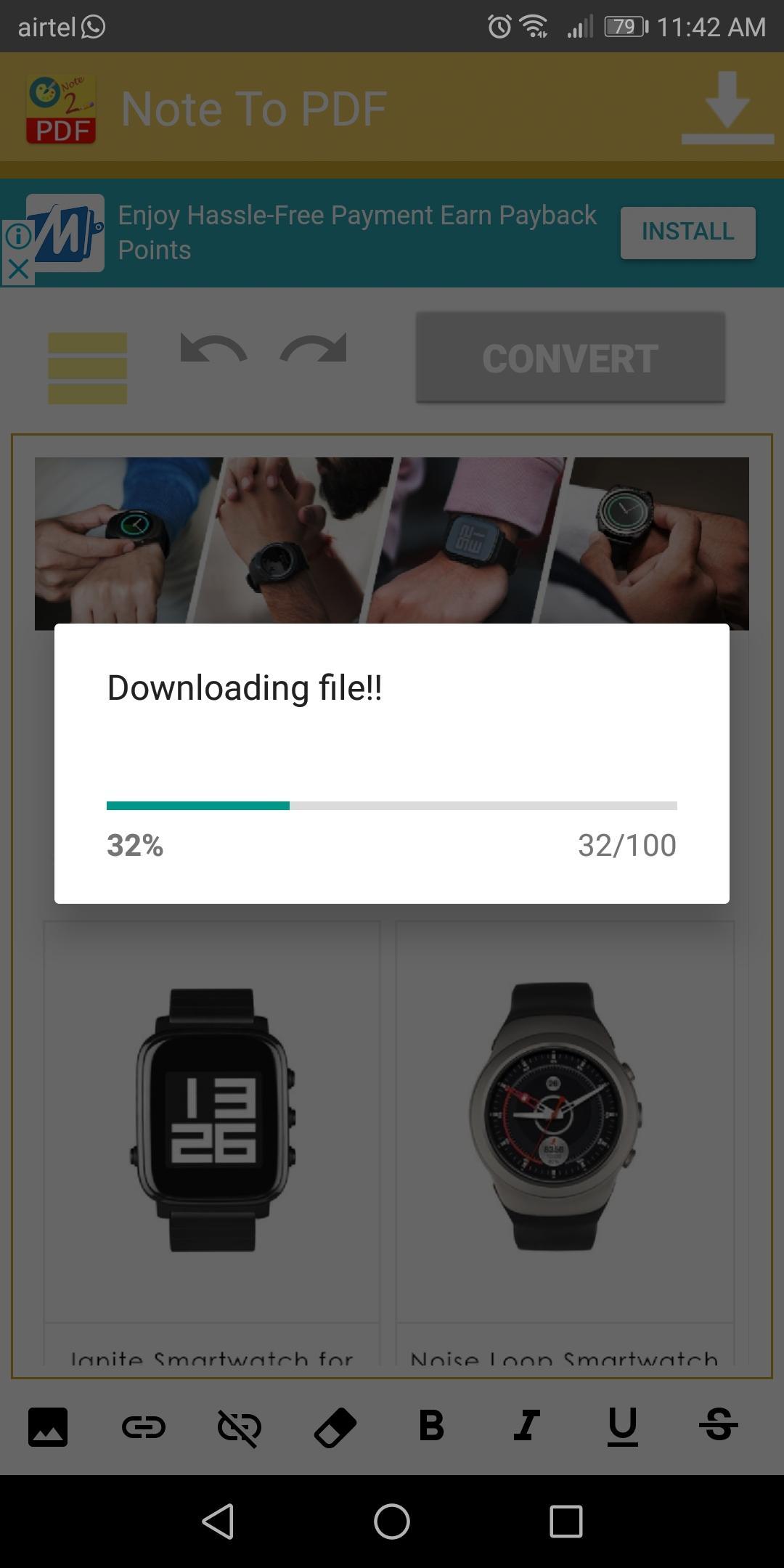 Text, Note & HTML To PDF