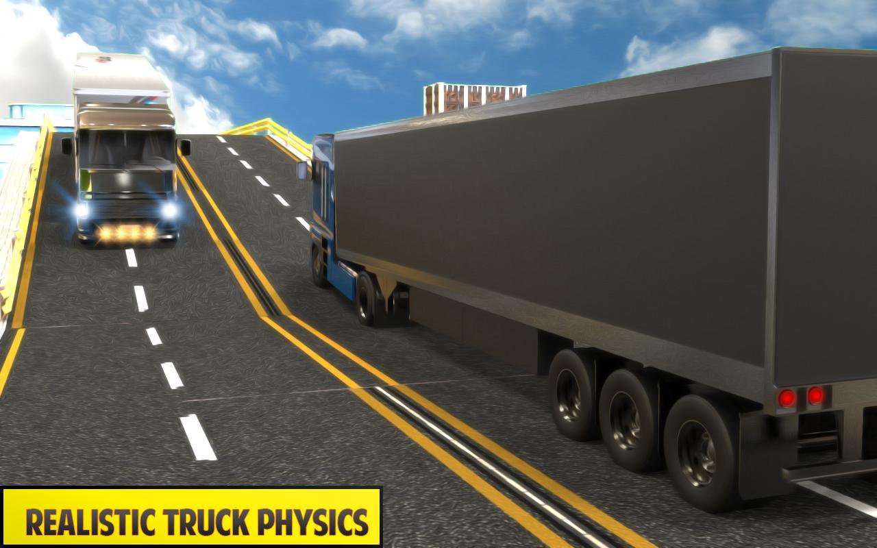 Silver Euro Truck Transporter Driving Sim 2019