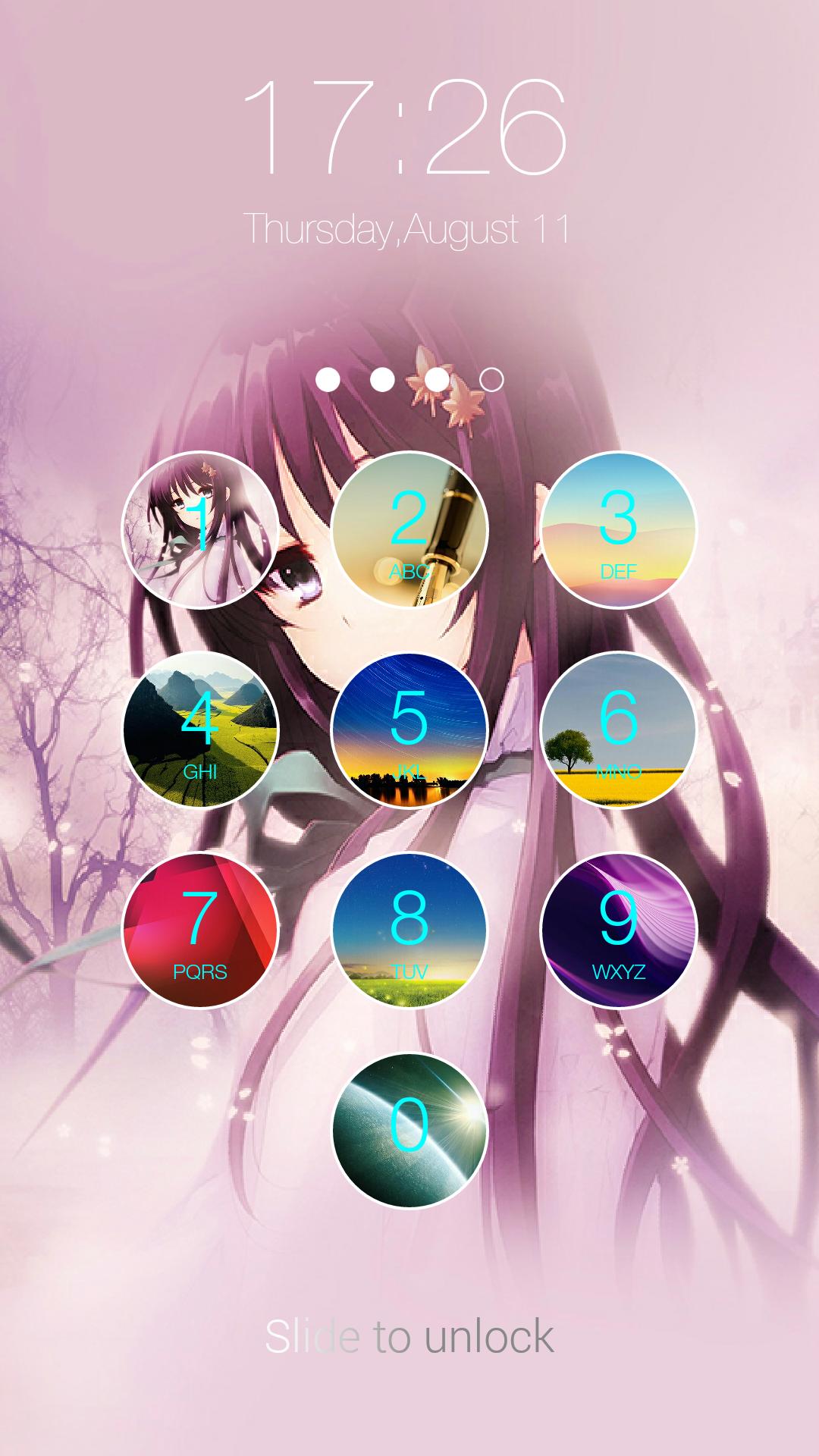 Folding Keypad Lock Screen
