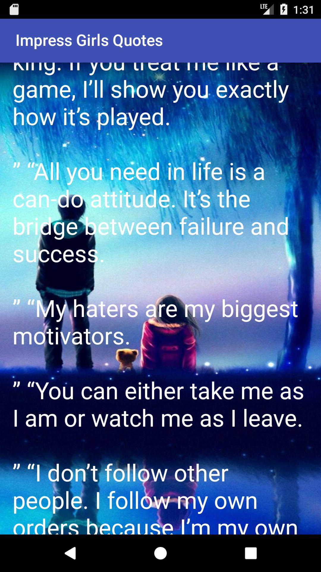 IMPRESS GIRLS QUOTES