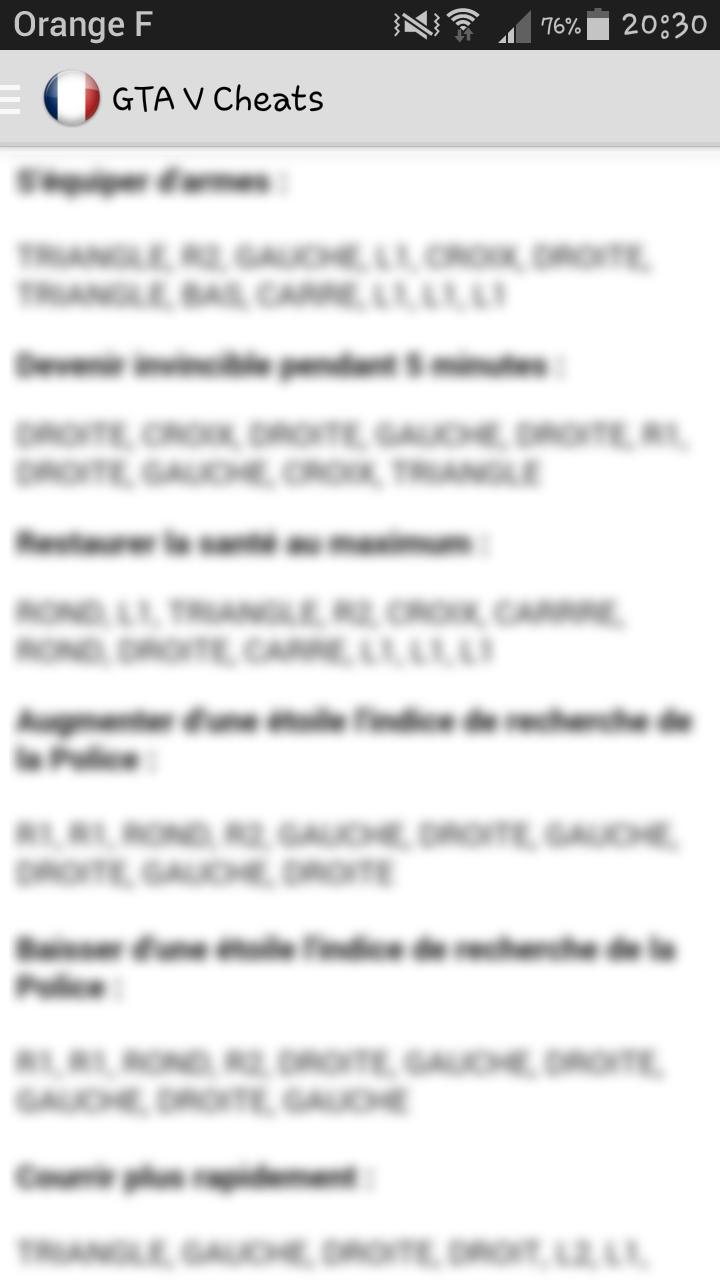 Application code for GTA