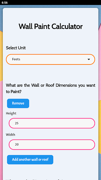 Wall Paint Calculator