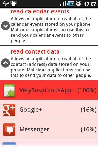 Suspicious Apps