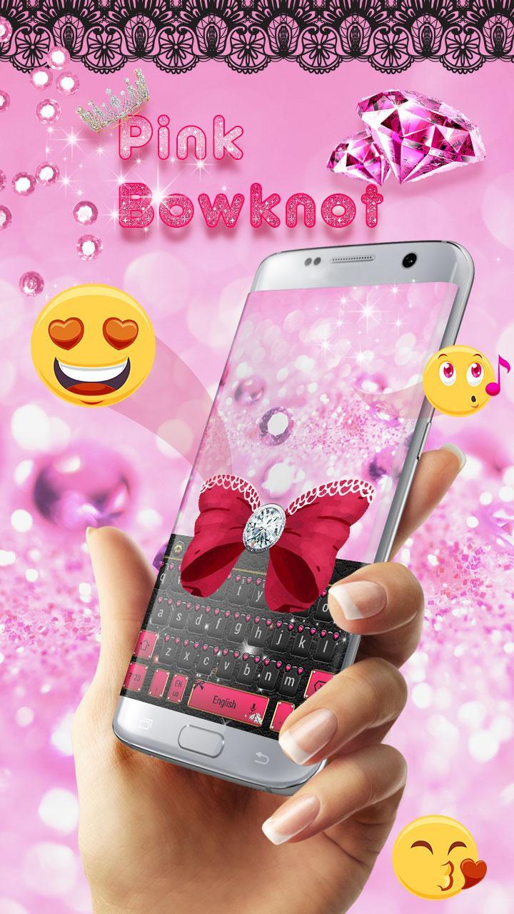 Minny Cute Pink Bowknot Keyboard