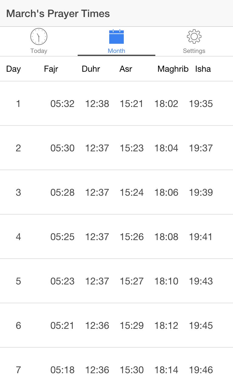 Belfast Prayer Times