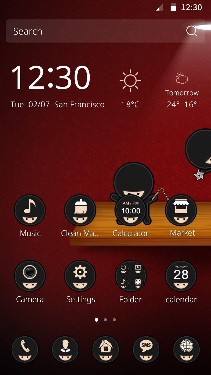 Cute Ninja Theme