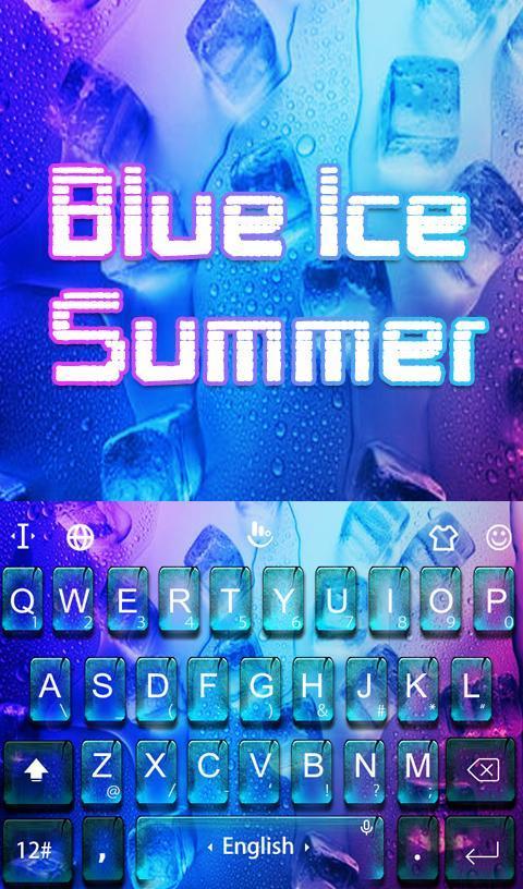 Cool Blue Water Summer Keyboard Theme