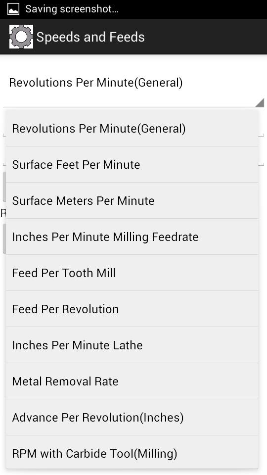 Speeds and Feeds Calculator