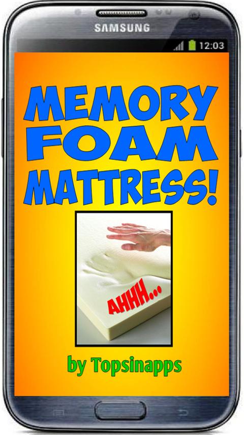 MEMORY FOAM MATTRESS!