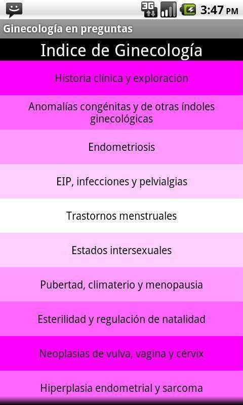 Preguntas de Ginecologia