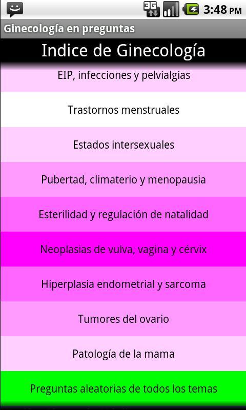 Preguntas de Ginecologia