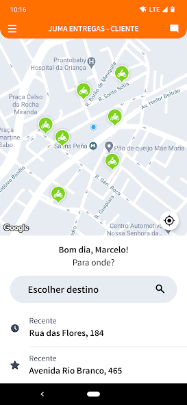 Juma Entregas - Cliente