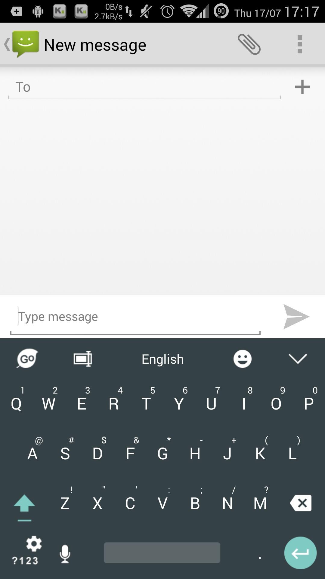 Droid theme for GO Keyboard