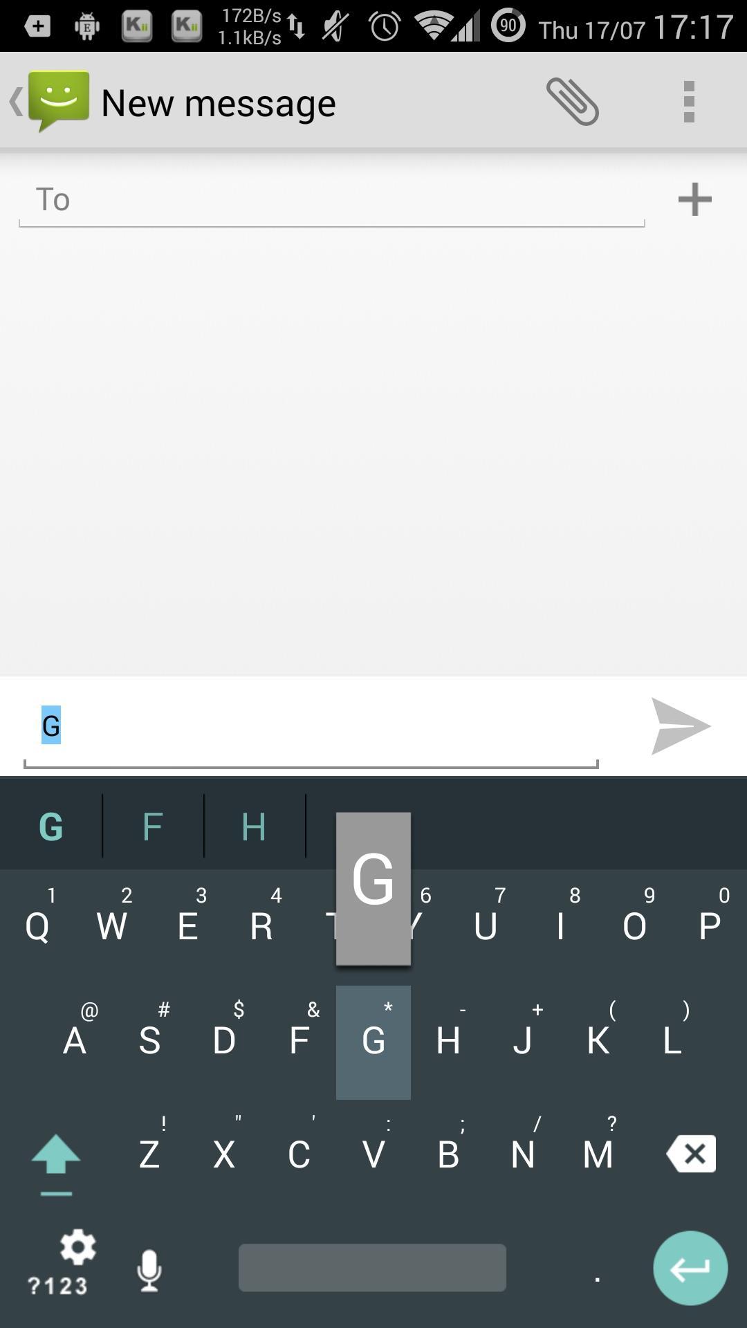 Droid theme for GO Keyboard