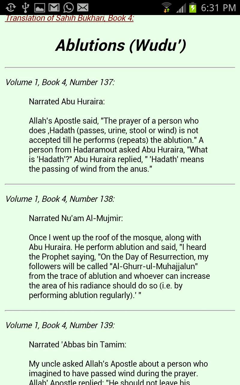 Sahih Bukhari in English