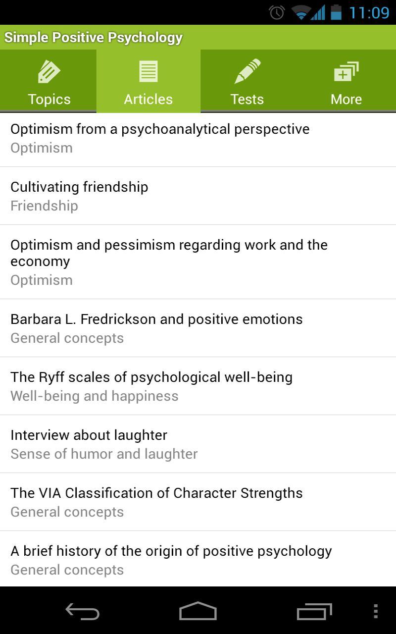 Simple Positive Psychology