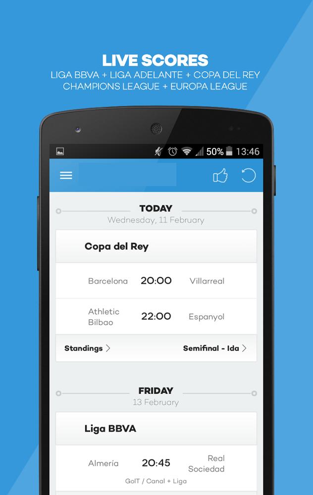 La Liga Live Scores - Footbup