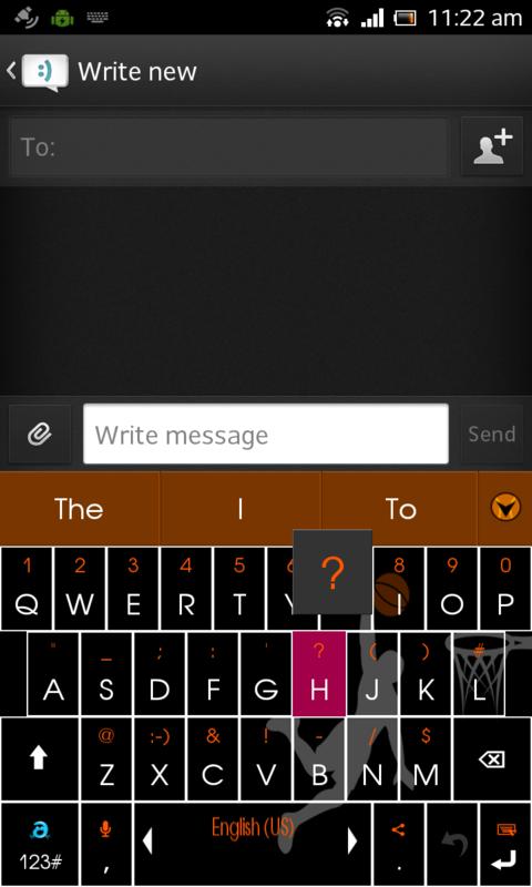 Adaptxt Phone Basketball Theme