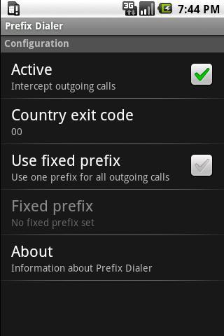 Prefix Dialer