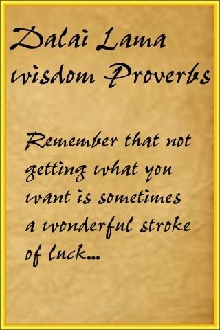 Dalai Lama wisdom Proverbs