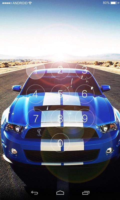 Racing Car Lock Screen