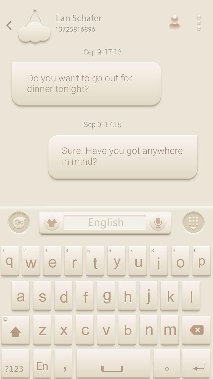 Interface GO Keyboard Theme