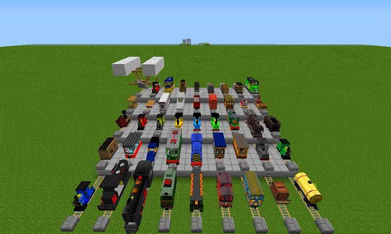 Train of Mine Block Craft