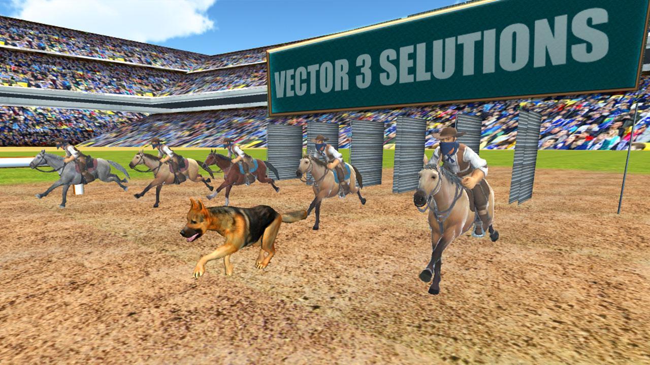 Crazy Dog Racer and Horse Run