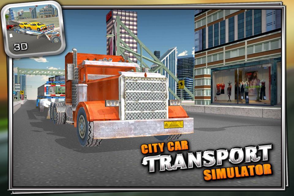 City Car Transport Truck 3D
