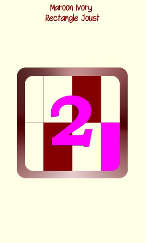 Maroon Ivory Rectangle Joust