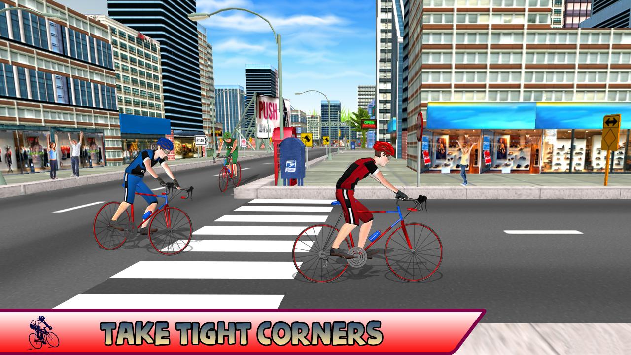 Super Highway Bicycle Race Simulation Game