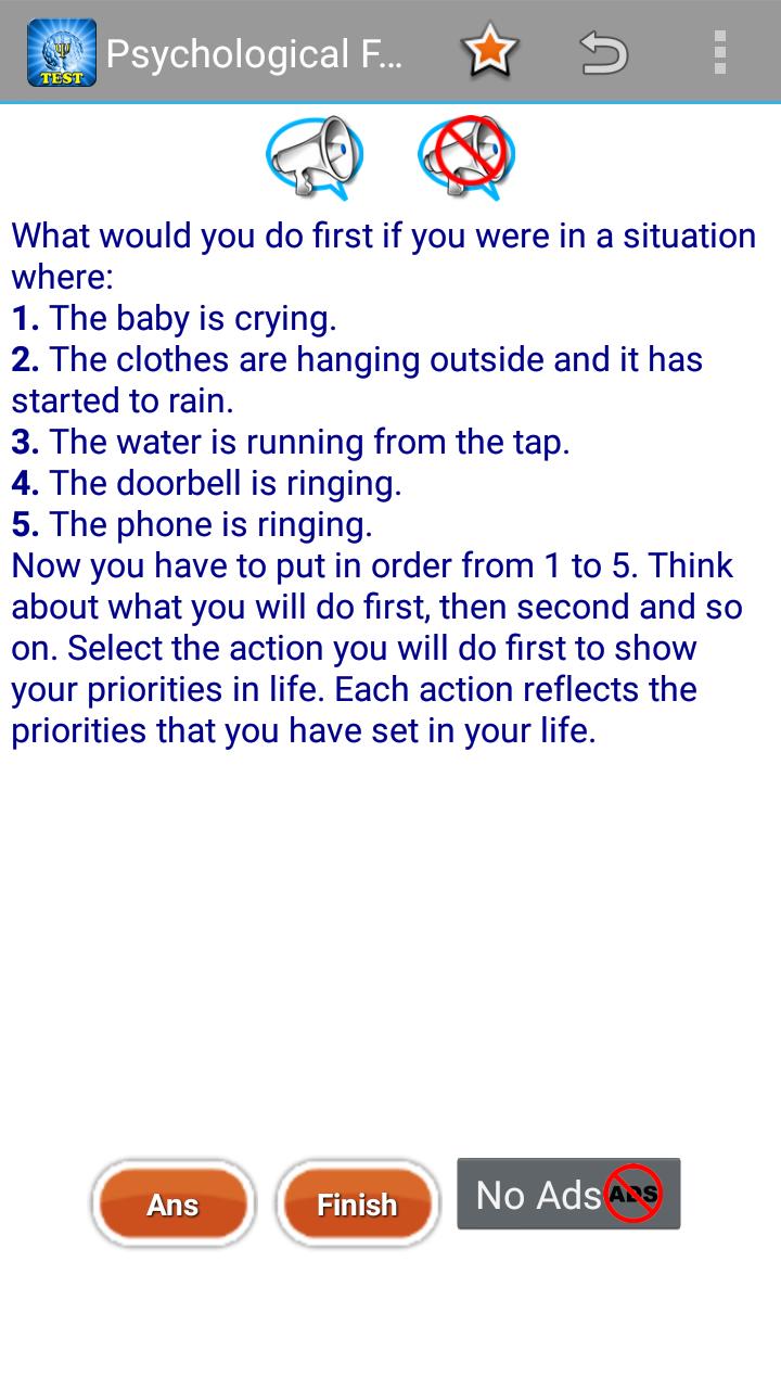 Psychological Fun Test