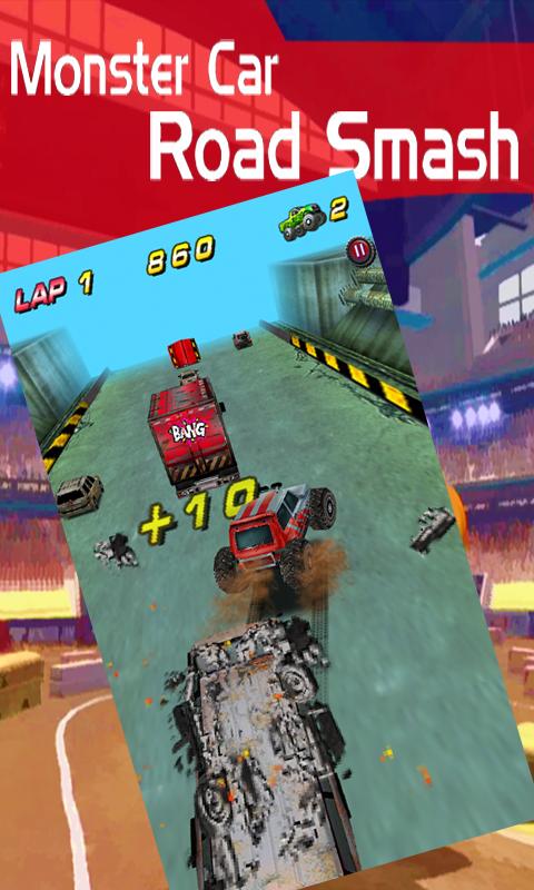 Monster Car Road Smasher