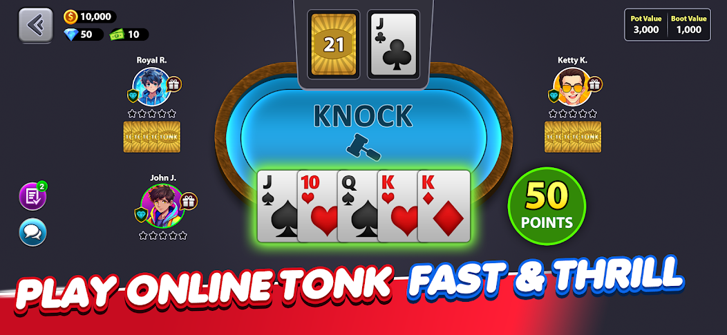 Tonk Online Card Game: Tunk