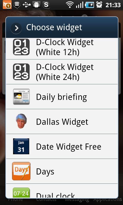 Dallas Widget