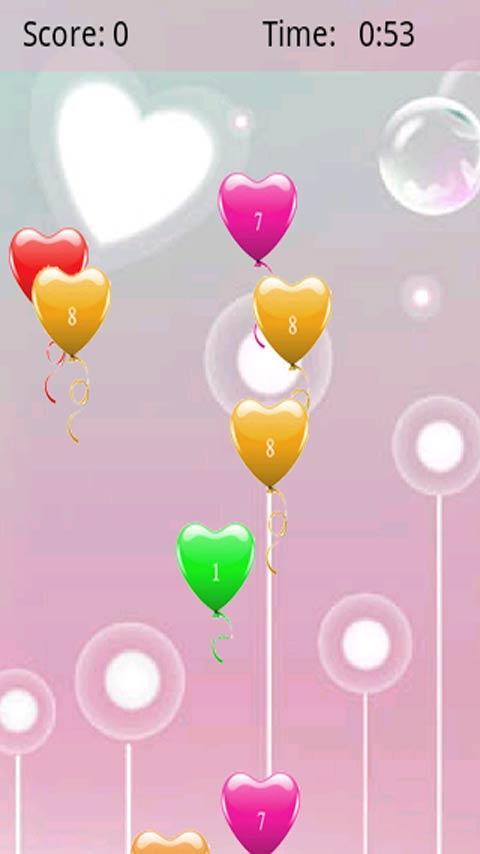 Lovely Heart Blloon funny game