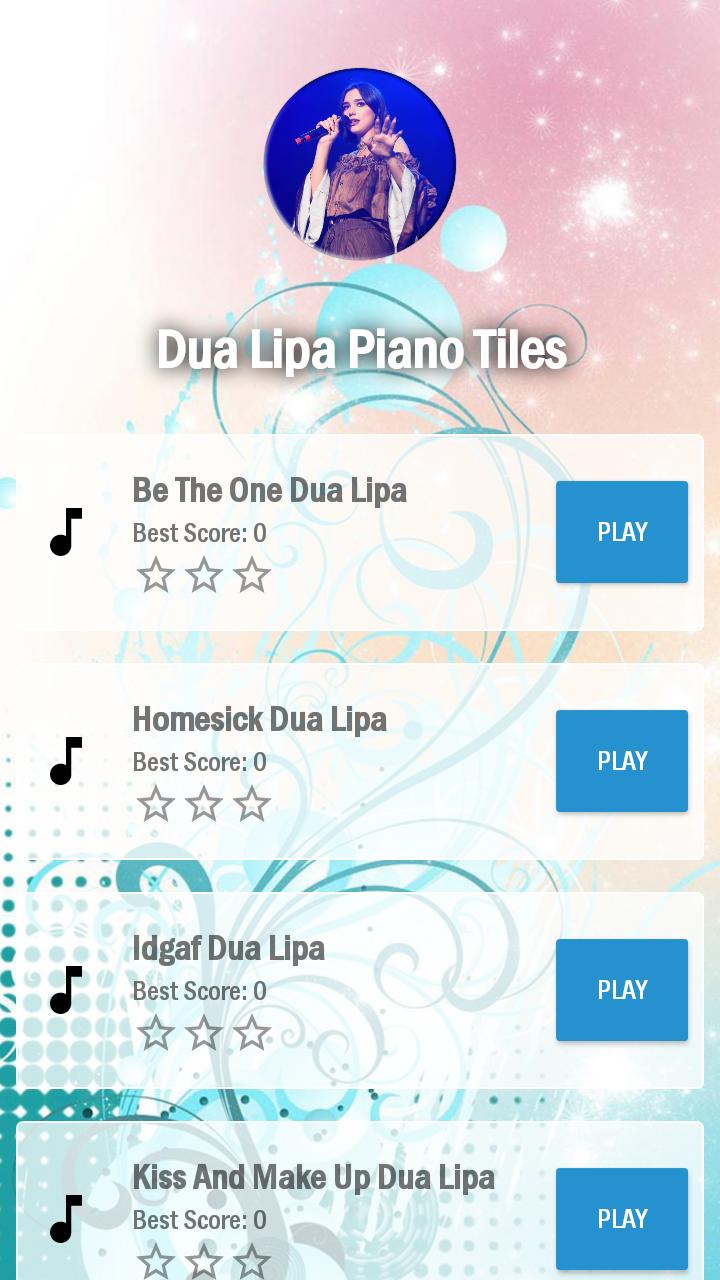 Dua Lipa Piano Tiles
