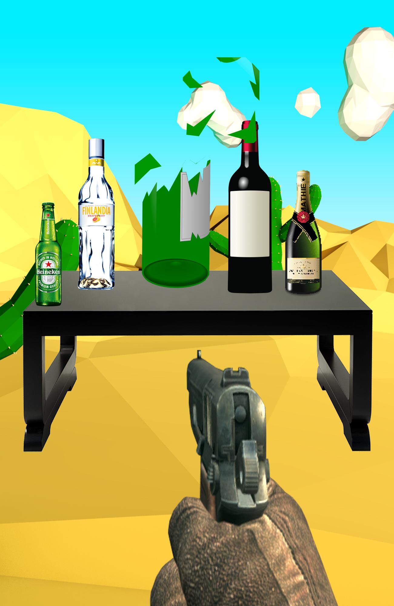 Real Bottle Shoot: Bottle Shooting Free Game 2021