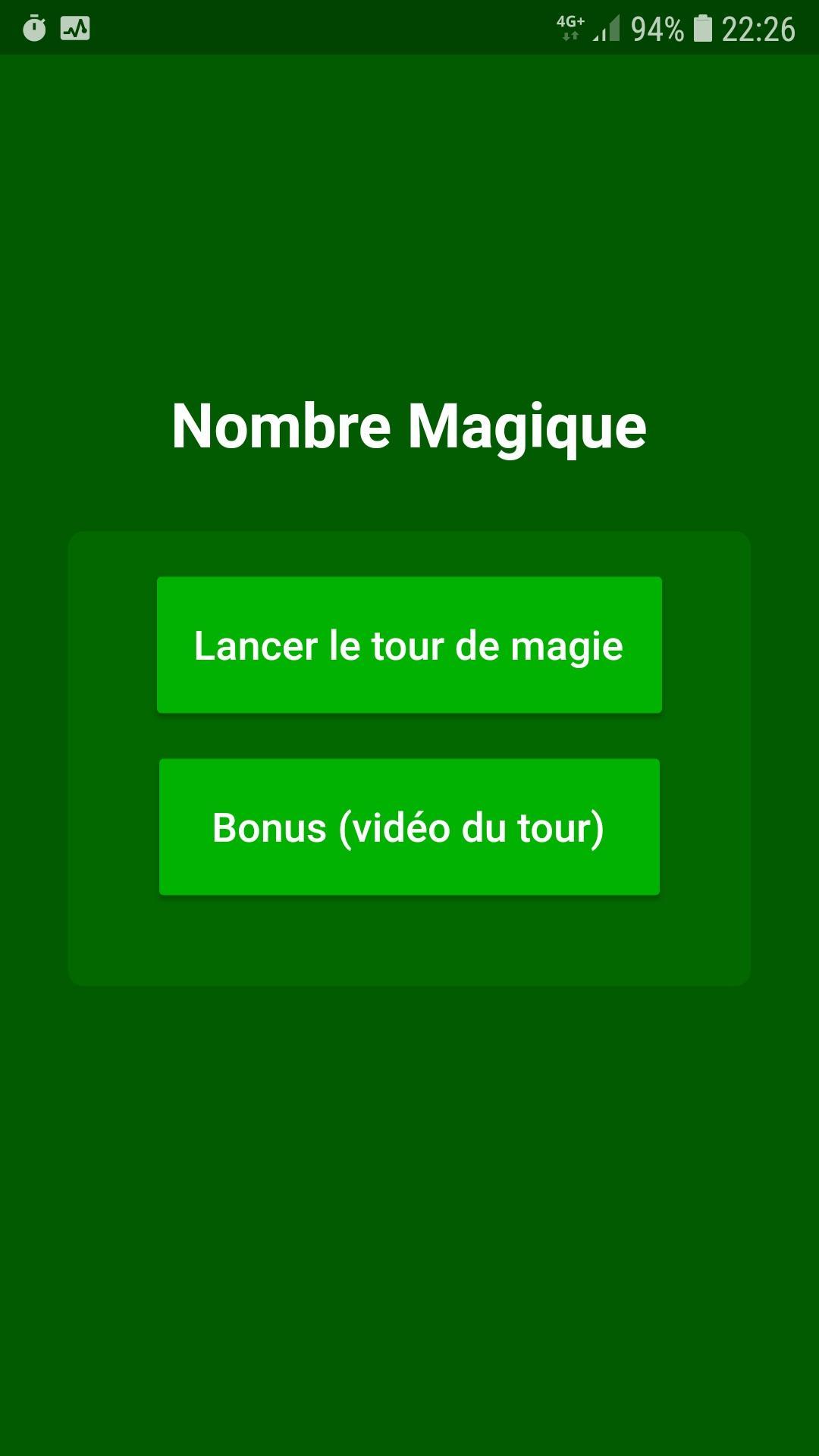 Magie - Nombre magique