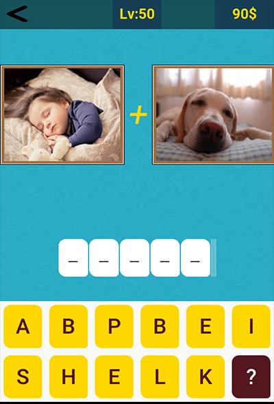 Pics to Word - Just 2 Pics 1 Word- Word Guessing