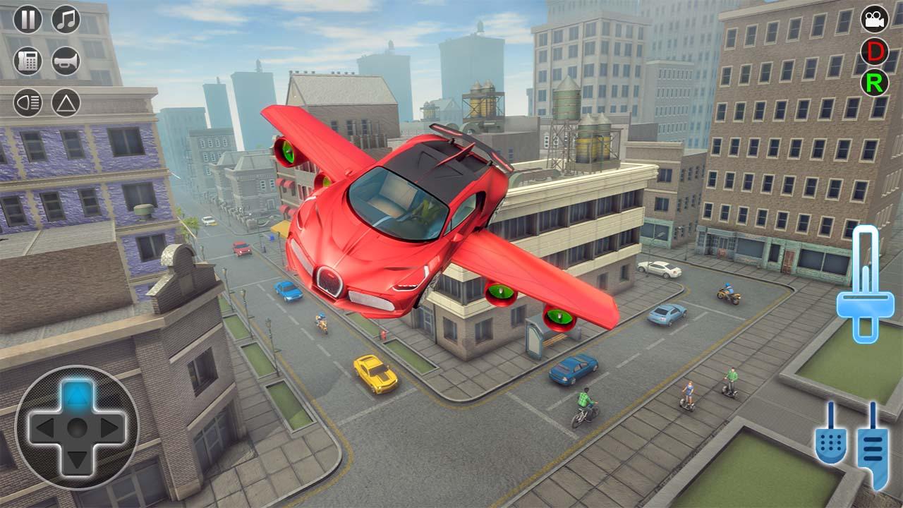 Flying Car Rescue Game 3D