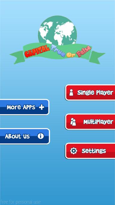 Capitals Quiz True | False